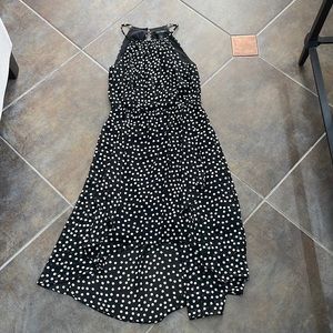 WHBM polka dot halter dress size 2